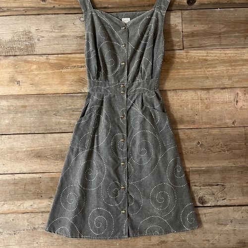 2XL greydotspiral sheetdress