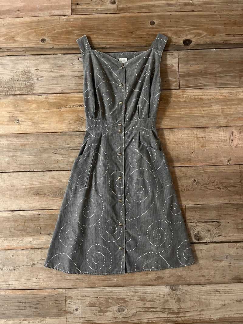 2XL greydotspiral sheetdress