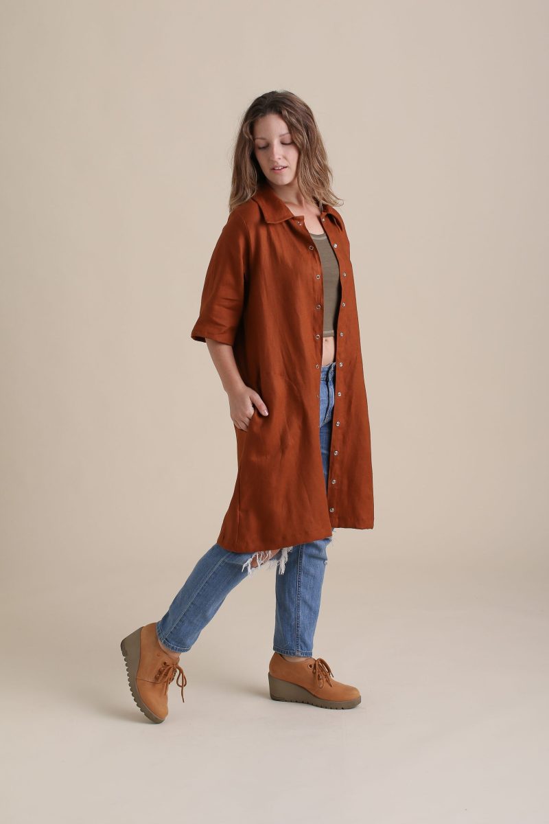 Amanda Revolution Dress Rust Linen 7 d986d009 5c27 4c3a 9e39 6bd420e61340