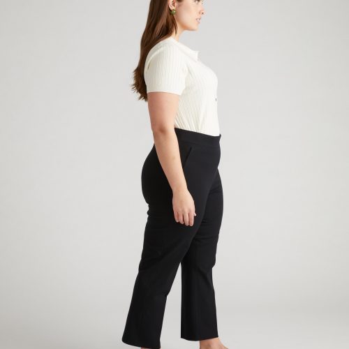 Amaya Pants in Cotton Twill Black USPA1694 001 003 066