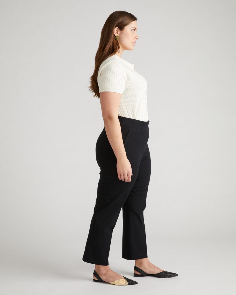 Amaya Pants in Cotton Twill Black USPA1694 001 003 066