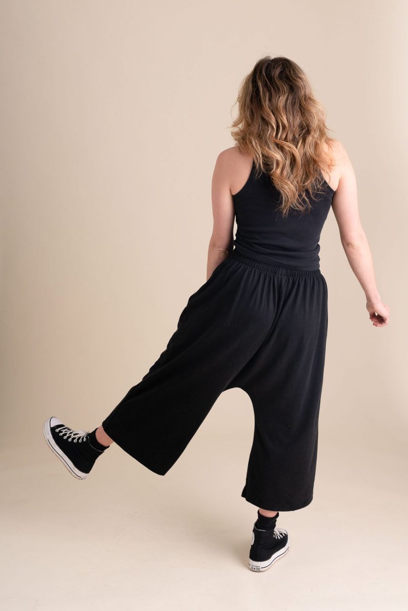 Audra Weekend Pants Black Jersey 1 2