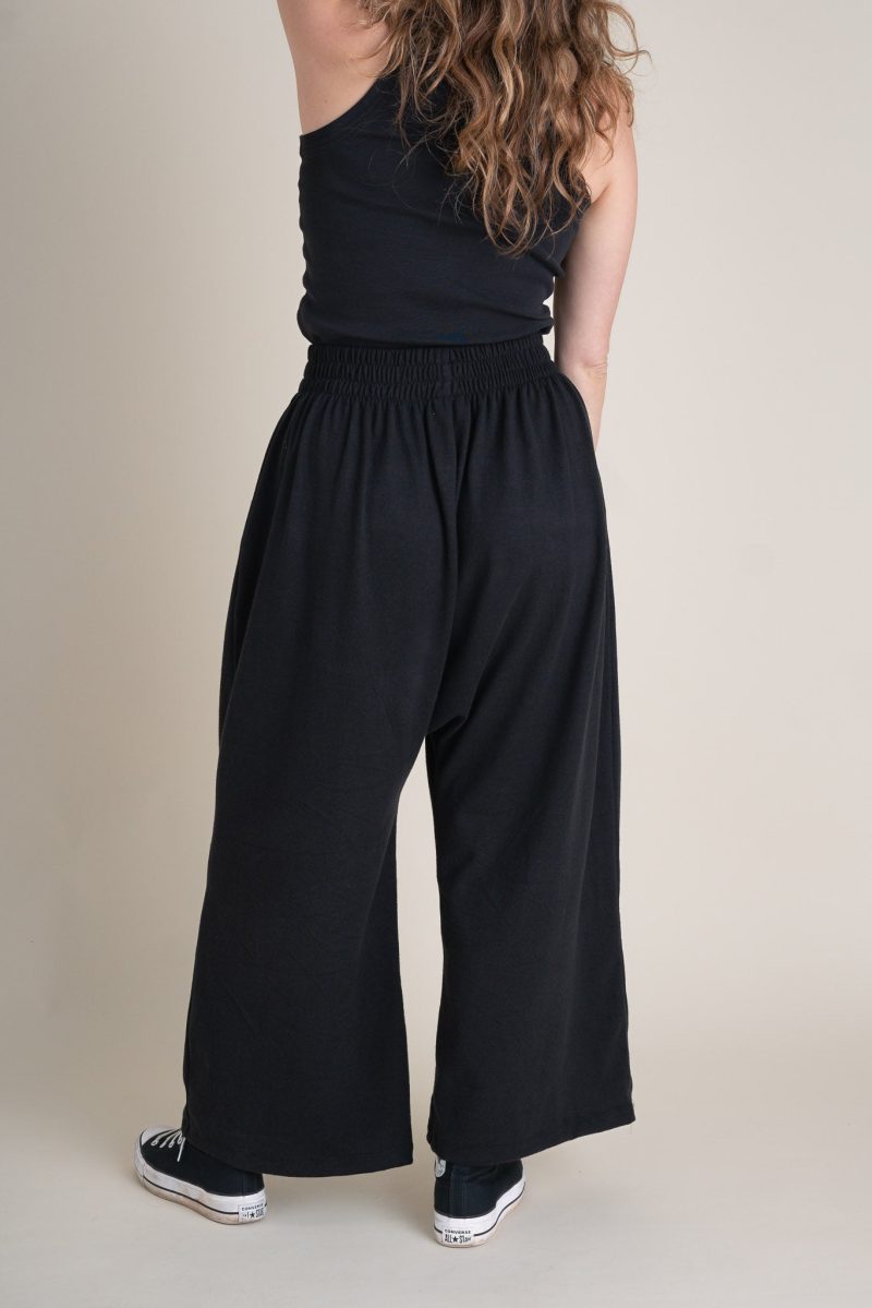 Audra Weekend Pants Full Length Black Jersey 1