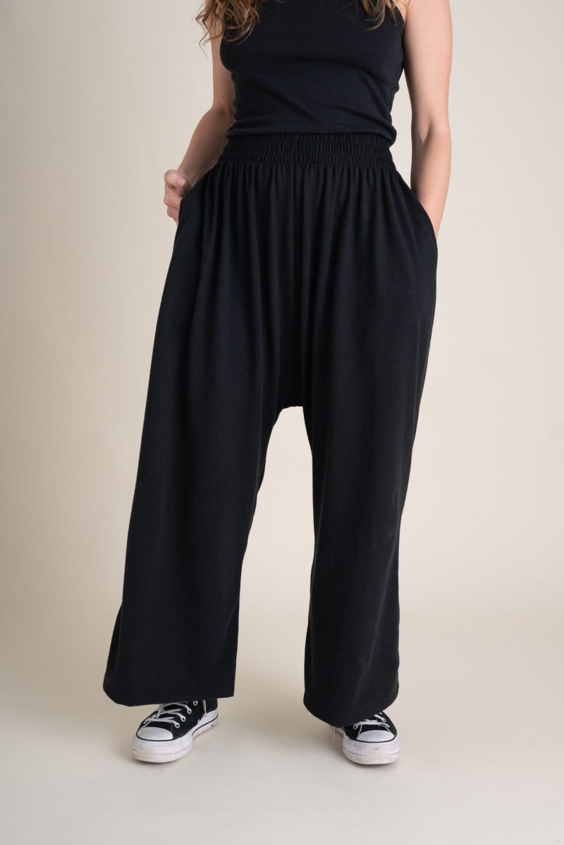 Audra Weekend Pants Full Length Black Jersey 2