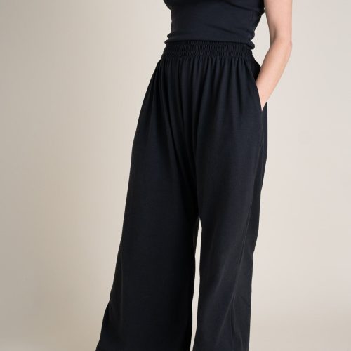 Audra Weekend Pants Full Length Black Jersey 4