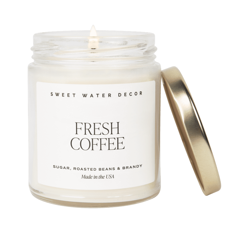 C104 FRESH COFFEE 2023 CLEAR CANDLE SWEET WATER DECOR WB