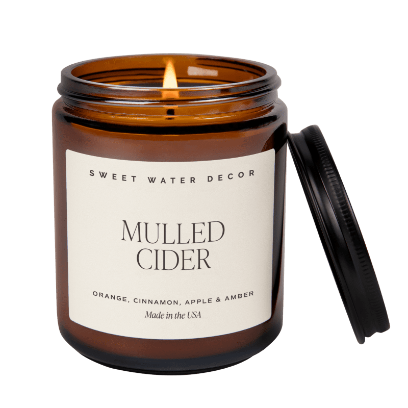 C105A MULLED CIDER 2023 AMBER CANDLE SWEET WATER DECOR WB