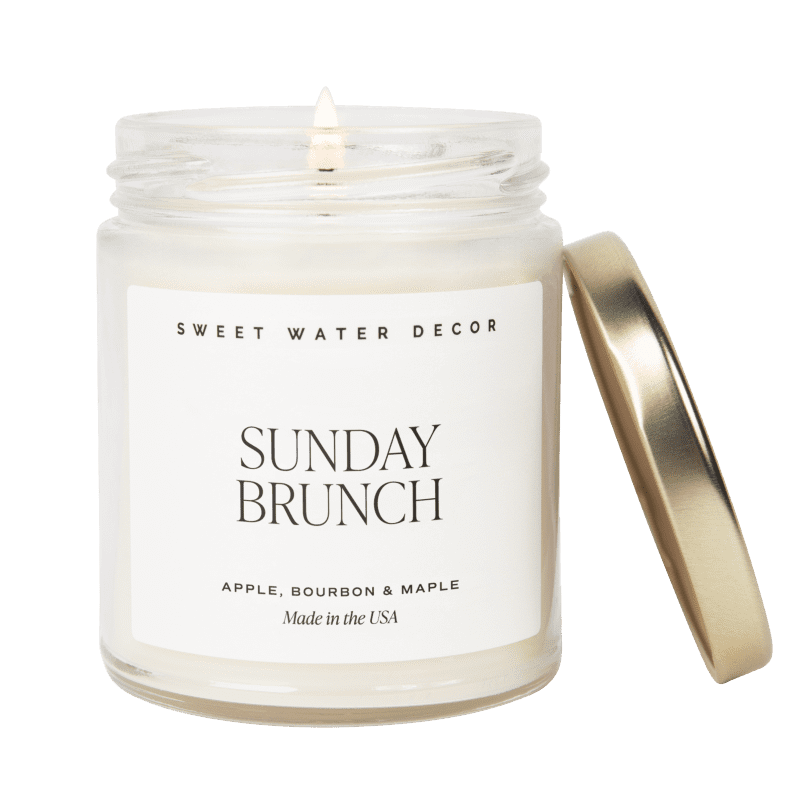 C155 SUNDAY BRUNCH 2023 CLEAR CANDLE SWEET WATER DECOR WB