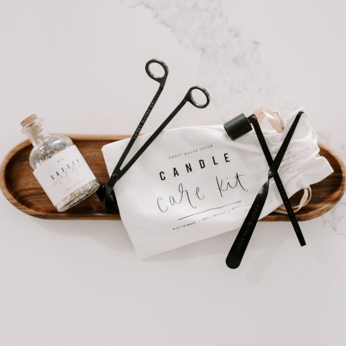 CK002 black candle care kit matches sweet water decor