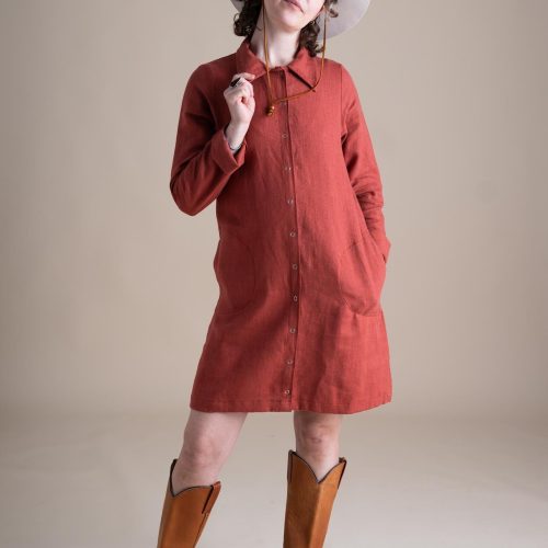 Courtney Highland Jacket Paprika Linen 2