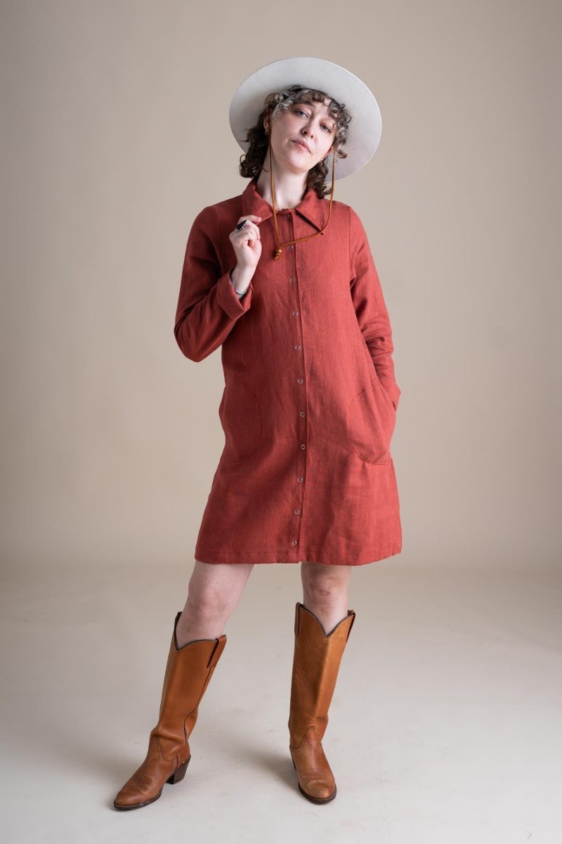 Courtney Highland Jacket Paprika Linen 2