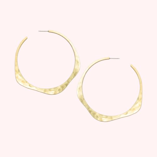 Doble Hoop Large Brass