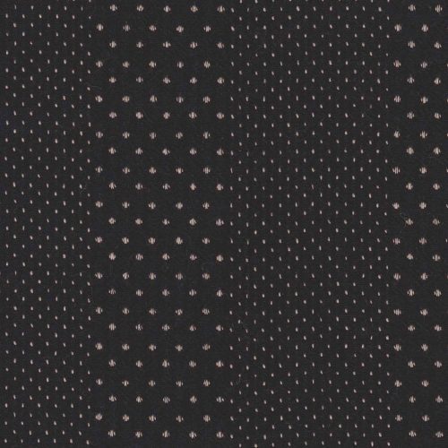 Fabric Black with Brown Dot Cotton