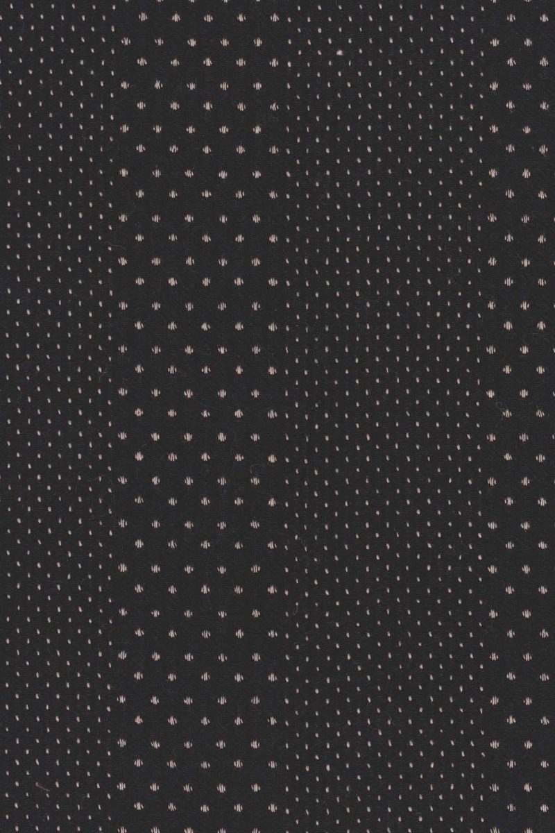 Fabric Black with Brown Dot Cotton