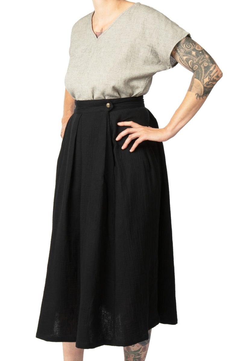 Field Day FW19 dolman top cotton high waisted rue skirt 006