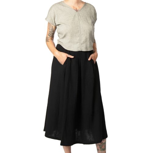 Field Day FW19 dolman top cotton high waisted rue skirt 5