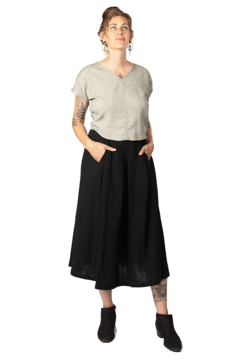 Field Day FW19 dolman top cotton high waisted rue skirt 5