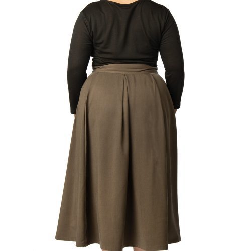 Field Day FW19 rue skirt green plus size with pockets tencel 42