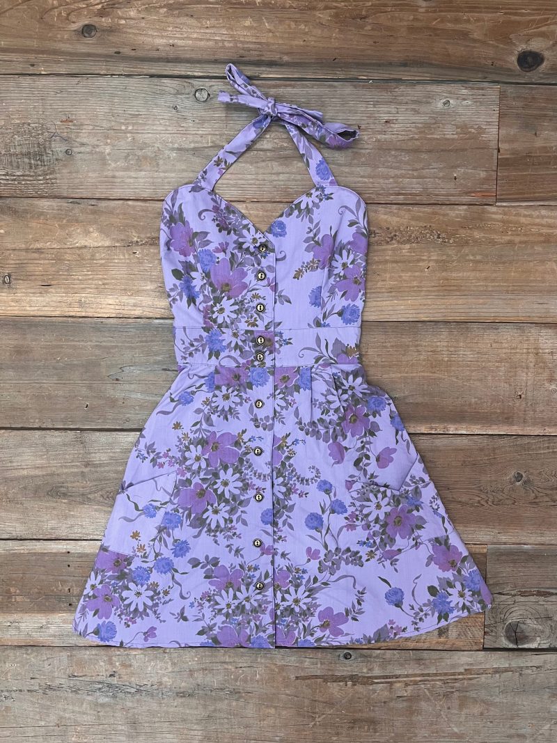 Field Day Over Dyed Bedding Dress Medium Lilac Bouquet