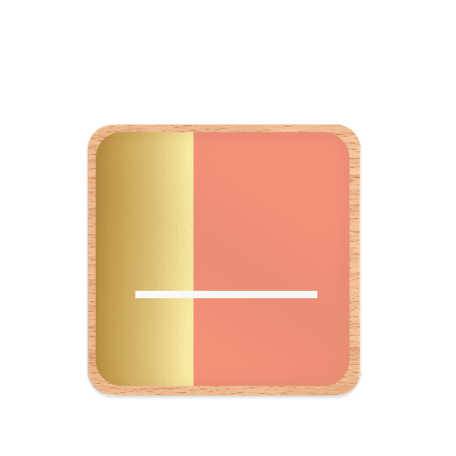 Foiled Gold Coral Coaster Mockup jpg