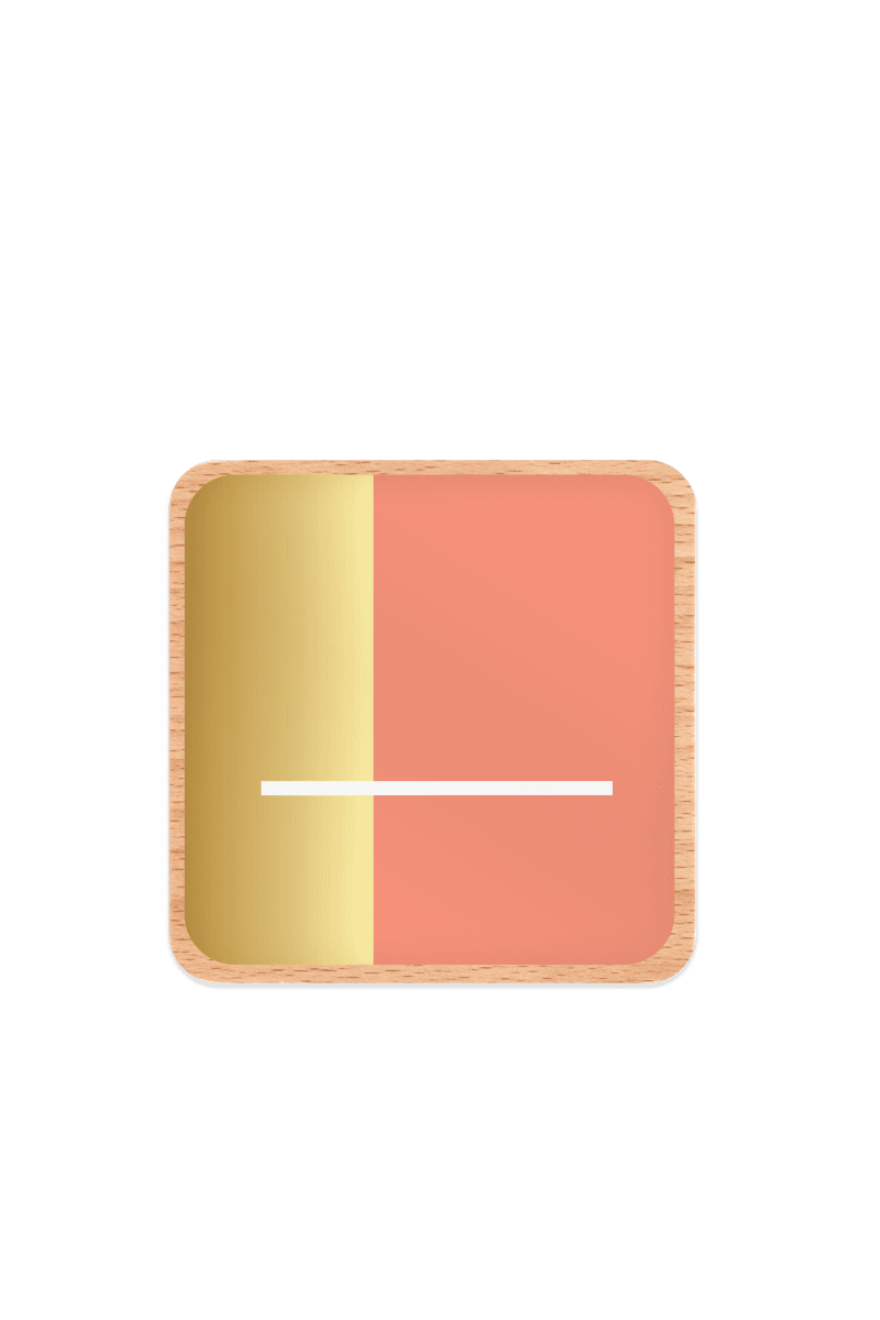 Foiled Gold Coral Coaster Mockup jpg