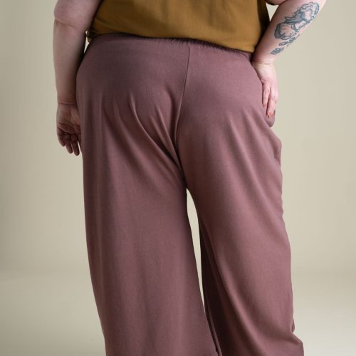 Francie Weekend Pants Russet Full Length Hemp Cotton Jersey 1