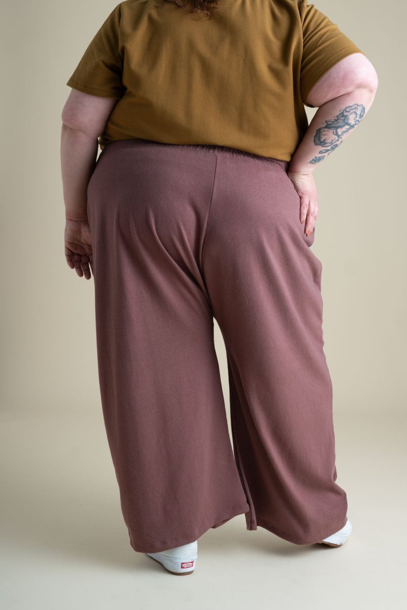 Francie Weekend Pants Russet Full Length Hemp Cotton Jersey 1