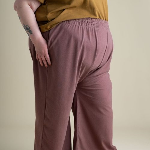 Francie Weekend Pants Russet Full Length Hemp Cotton Jersey 2