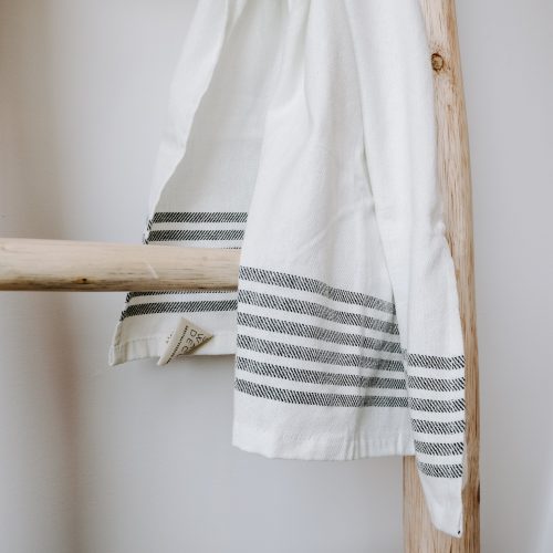 HT009 HORIZONTAL STRIPE HAND TOWEL SIX STRIPE TURKISH COTTON BAMBOO SWEET WATER DECOR 156