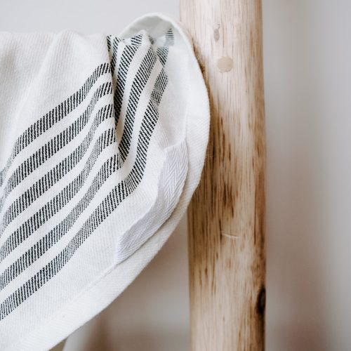 HT009 HORIZONTAL STRIPE HAND TOWEL SIX STRIPE TURKISH COTTON BAMBOO SWEET WATER DECOR 158