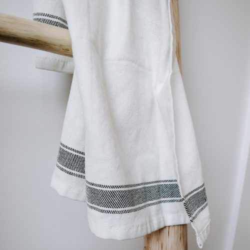 HT010 HORIZONTAL STRIPE HAND TOWEL THREE STRIPE TURKISH COTTON BAMBOO SWEET WATER DECOR 155