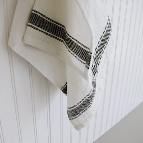 HT010 HORIZONTAL STRIPE HAND TOWEL THREE STRIPE TURKISH COTTON BAMBOO SWEET WATER DECOR 161