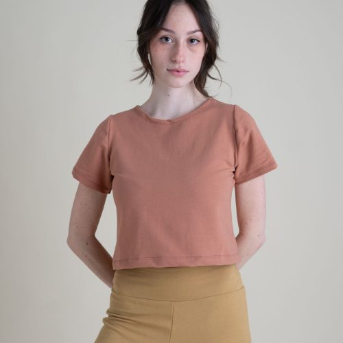 Hannah Eden Crop Tee Macaron French Terry 5