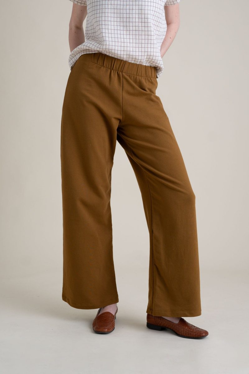 Hannah Greta Pant Almond French Terry 3