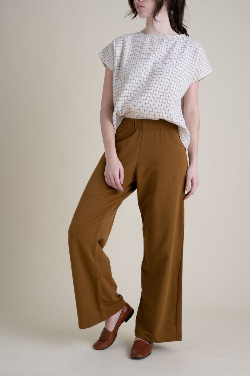 Hannah Greta Pant Almond French Terry 4