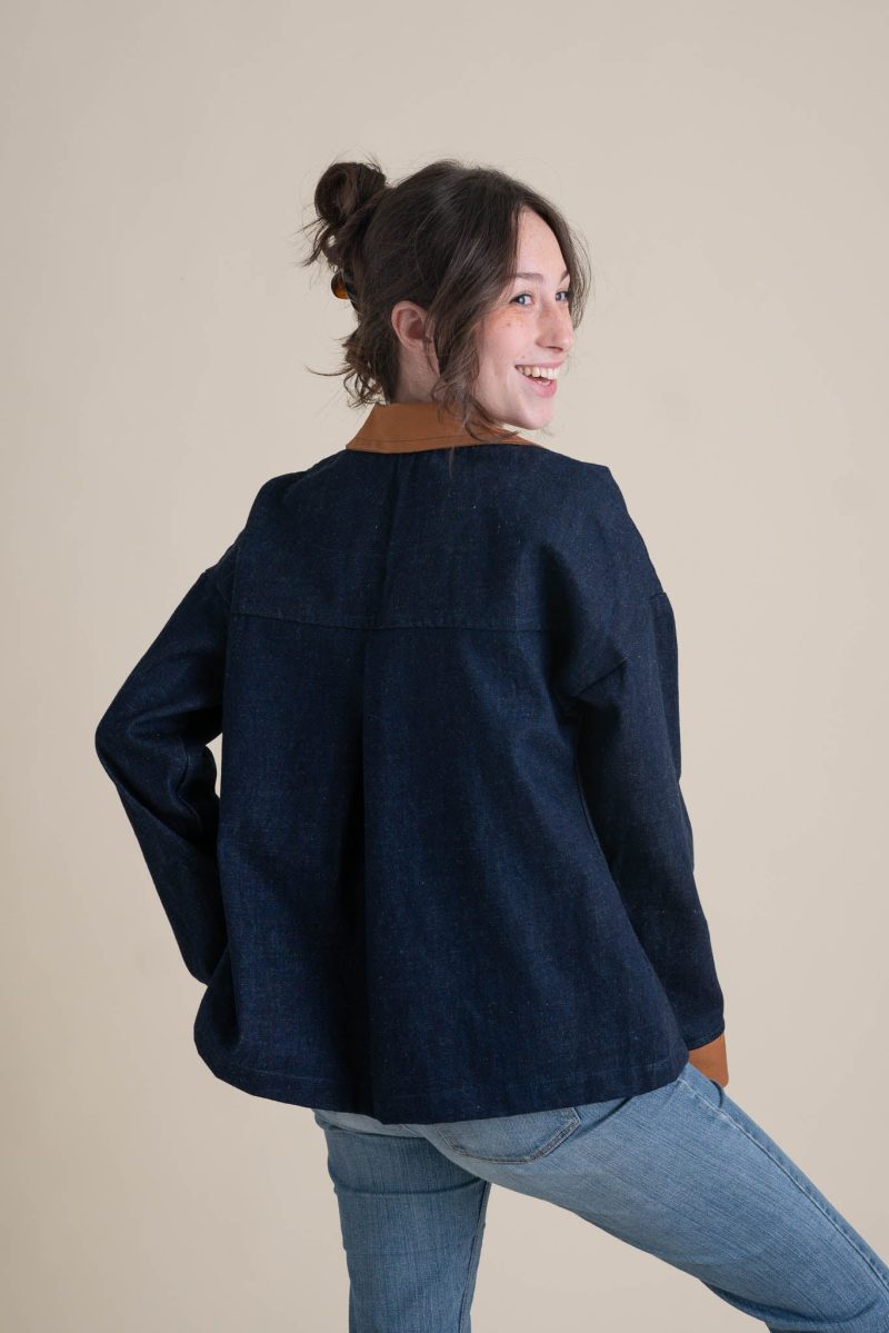 Hannah Homestead Jacket Denim Caramel 08