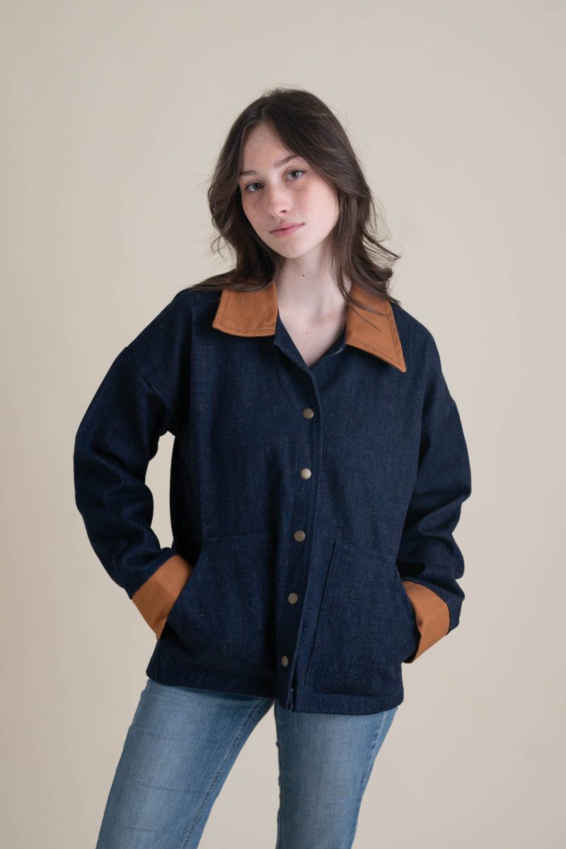 Hannah Homestead Jacket Denim Caramel 11