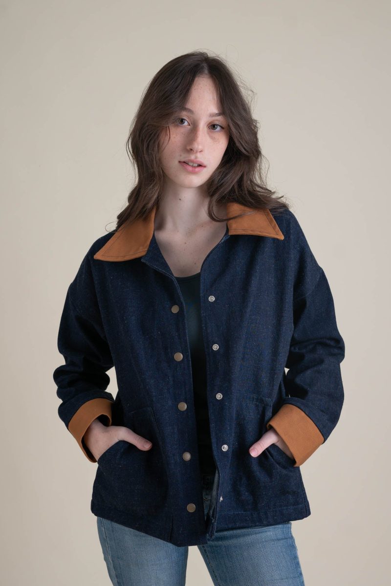 Hannah Homestead Jacket Denim Caramel 12