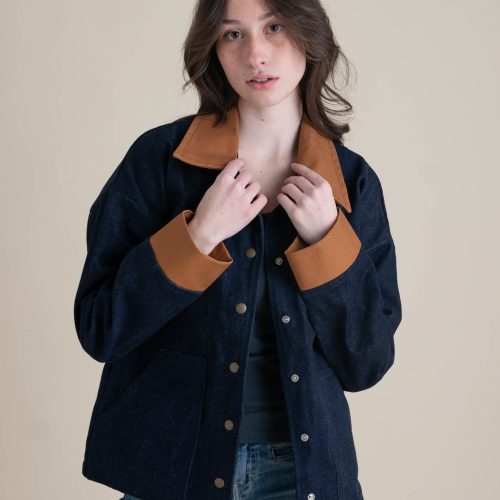 Hannah Homestead Jacket Denim Caramel 13