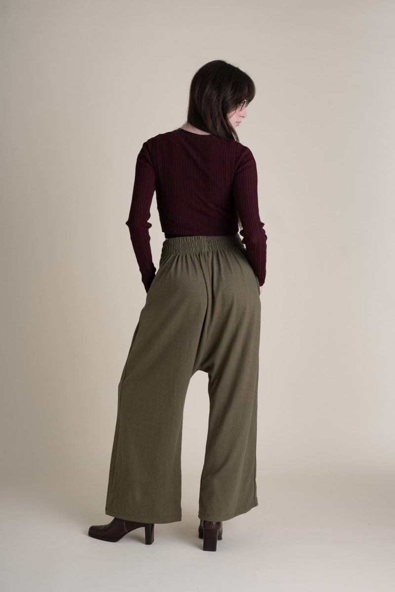 Hannah Weekend Pants Full Length Moss Jersey 1