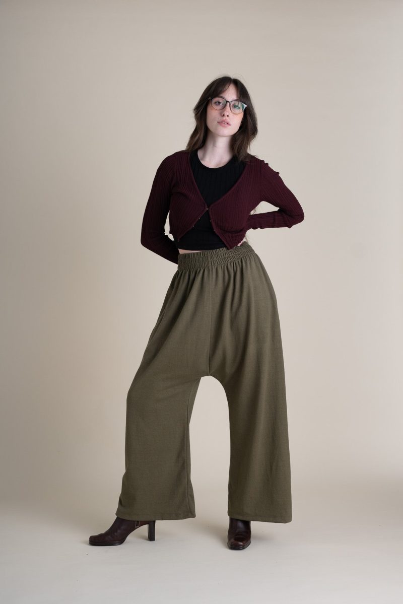 Hannah Weekend Pants Full Length Moss Jersey 3