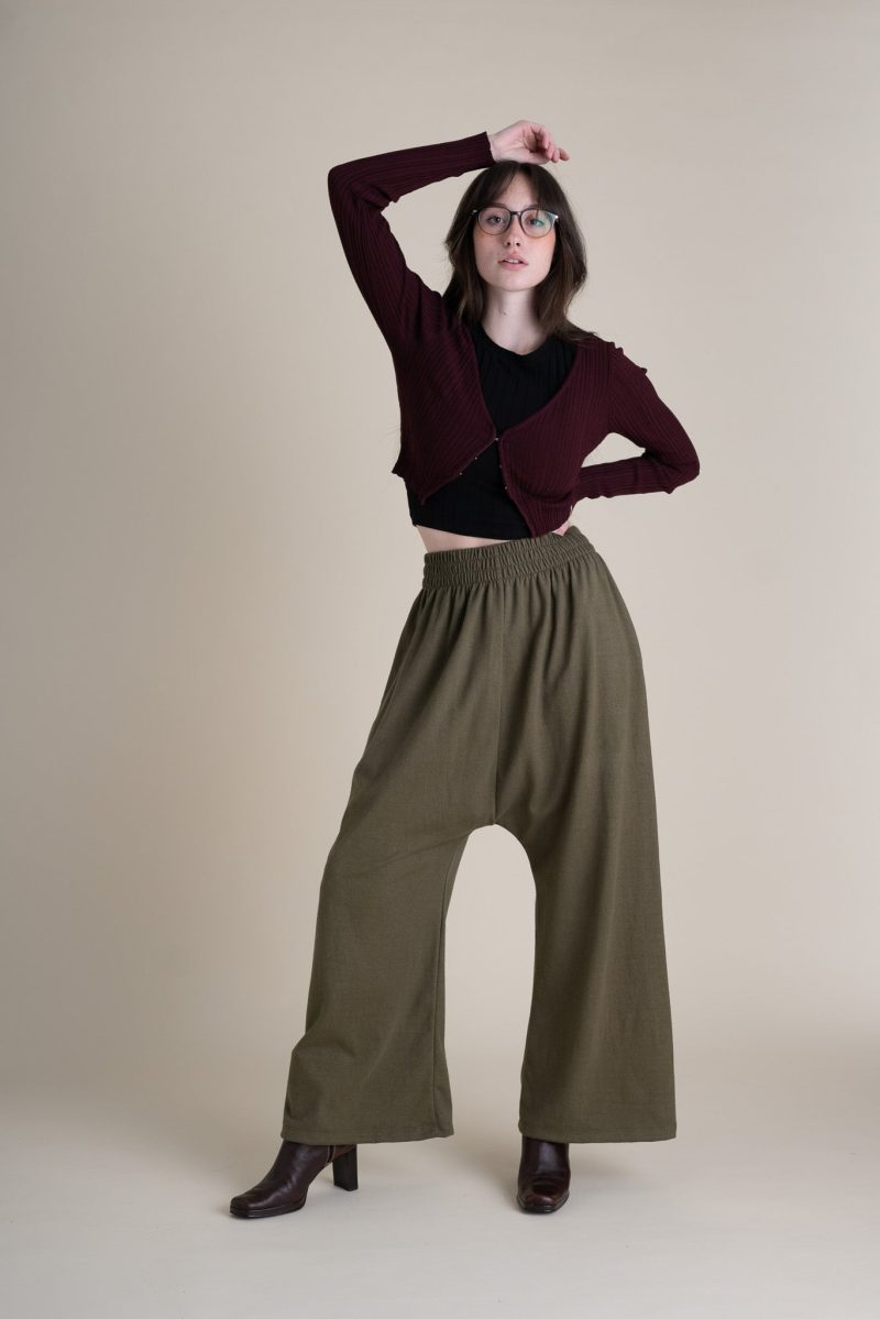 Hannah Weekend Pants Full Length Moss Jersey 4