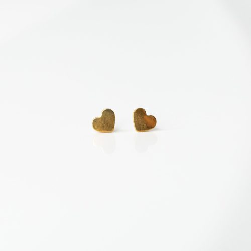 HeartFlatBackSleeperEarrings FL 03