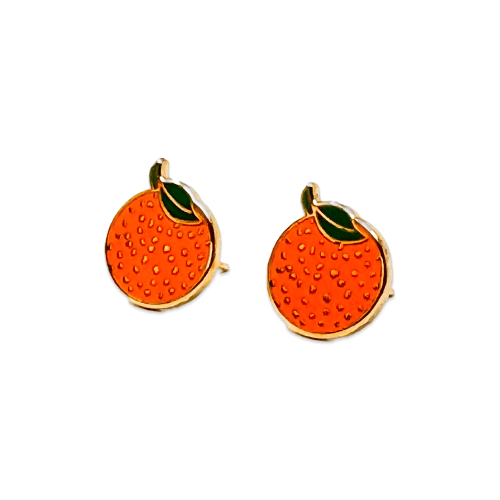 JennyLemons EnamelEarrings Orange 2