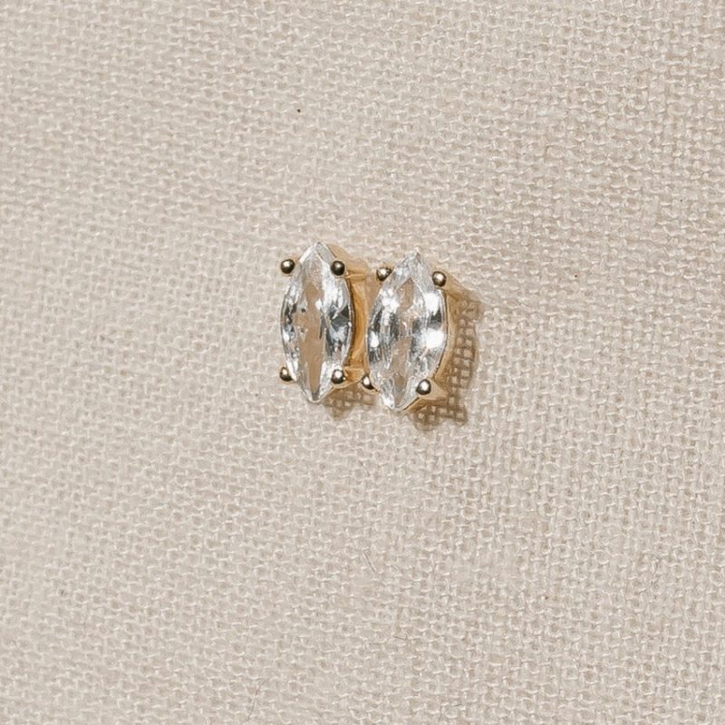 Marquise Prong Studs