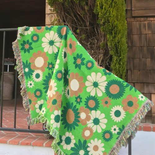 MiracleEyeGreenDaisyBlanket 5