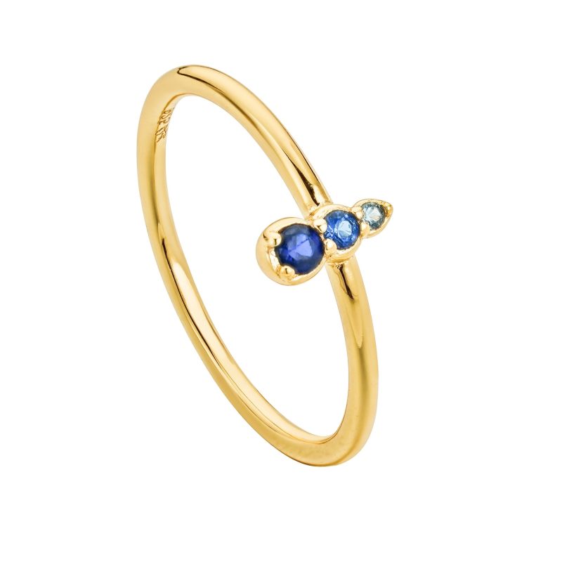 NiruCZGoldSapphireRing 1