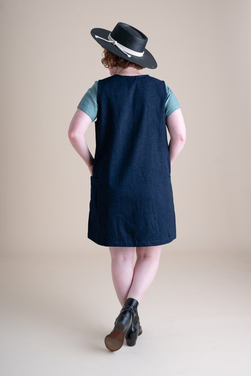 Olivia Snap Smock Indigo Denim Cotton 1 1