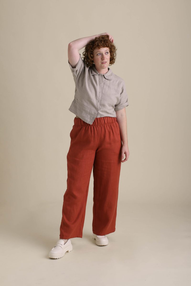 Olivia Sunset Pants Paprika Linen 4 9f240620 ec78 4e33 9726 93182dfc6410