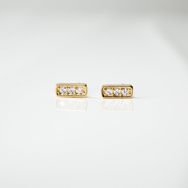 PaveBarStudEarrings FL Gold 01